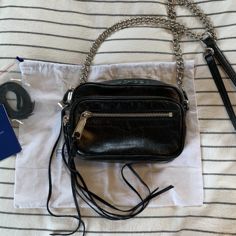 Rebecca Minkoff Leather Zipper Camera Bag